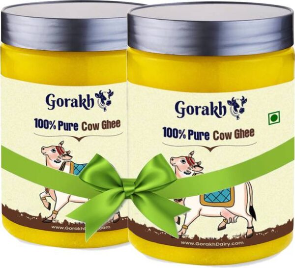 Gorakh 100% Pure Cow Ghee Plastic Bottle - 100 ml, Pack of 2
