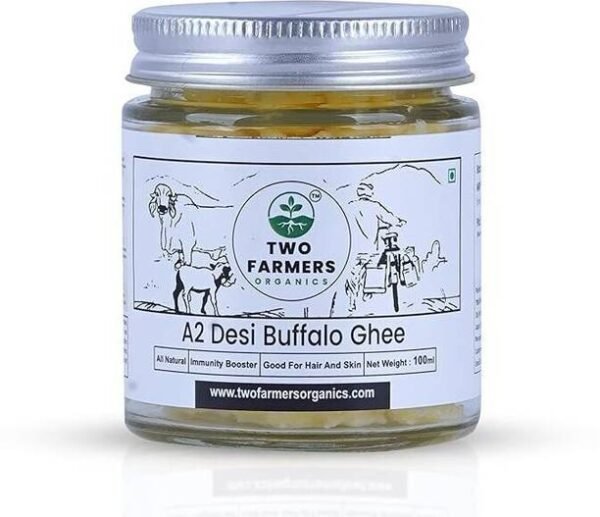 TWO FARMERS ORGANICS A2 Buffalo Ghee Natural and Health... - 100 ml