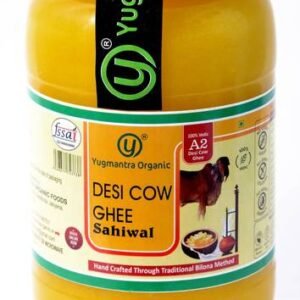 YUGMANTRA ORGANIC Pure A2 Desi Cow Ghee ( 1000 ml ) Gla... - 1000 ml