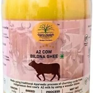 Vardaan Cow Ghee (A2) Bilona Processed Ghee Glass Bottl... - 1000 ml