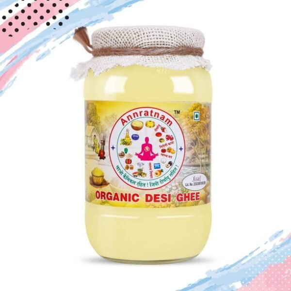 Annratnam Desi ghee Bilona Ghee Glass Bottle - 1 kg