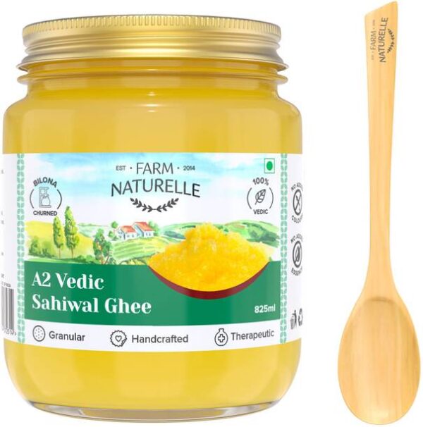 Farm Naturelle 100% Pure Desi Sahiwal Cow Ghee from A2 ... - 750 ml