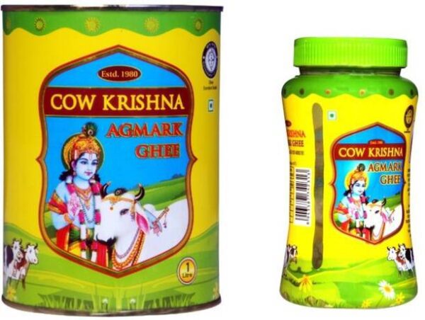 Cow Krishna Agmark Ghee- Pure Cow ghee - Combo Pack (Pa... - 1500 ml, Pack of 2