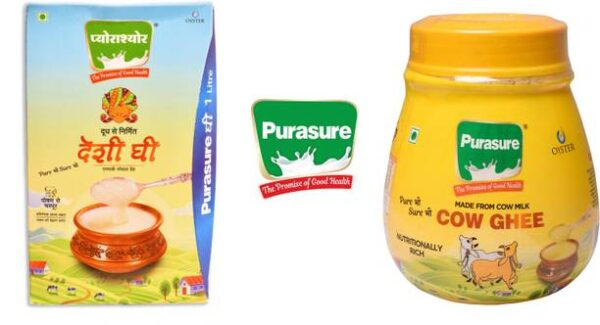Purasure Pure Ghee Box - 2 L, Pack of 2