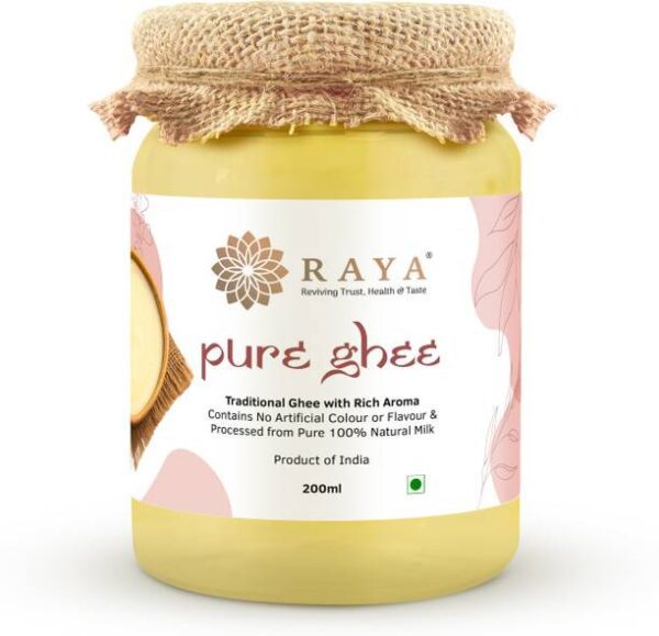 RAYA Traditional Pure Ghee - Healthy, Natural, Deliciou... - 200 ml