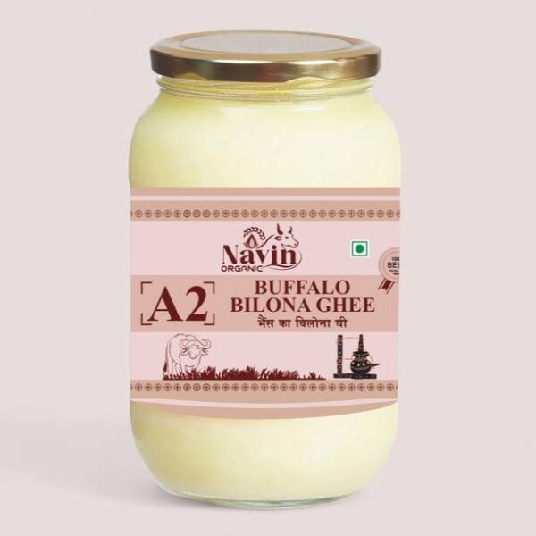 Navin Organic A2 Desi Buffalo Bilona Ghee, Made from Bu... - 250 ml