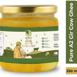 ASMITA ORGANIC FARMS A2 Gir Cow Ghee | Desi Ghee | Natu... - 250 ml