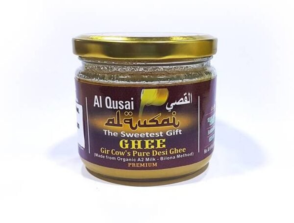 Al Qusai Ghee, 250ml, Gir Cow's Pure Desi Ghee(Made Fro... - 250 ml