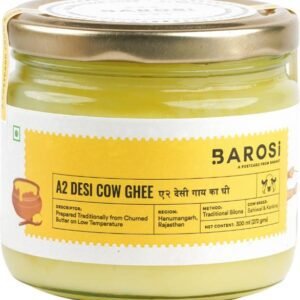 BAROSI A2 Desi Cow Ghee Glass Bottle - 300 ml