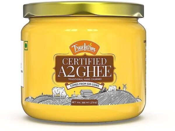 Truefarm A2 Gir Cow Desi Ghee, Traditional Hand Churned... - 300 ml