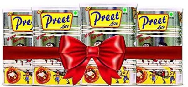 Preet Lite Cooking Medium Combo Pack Tin - 4 L