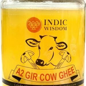 IndicWisdom Hand Churned Desi Gir Cow Ghee Ghee Mason J... - 450 ml