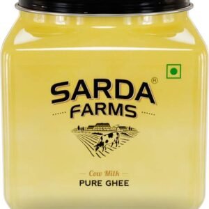 Sarda Farms Pure Cow Ghee - 500ml Ghee Glass Bottle - 453 g