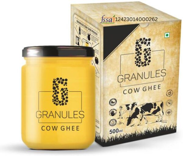 Granules Pure Cow Ghee 500ml | Natural Desi Ghee | Orga... - 455 g