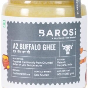 BAROSI A2 Buffalo Ghee Glass Bottle - 500 ml