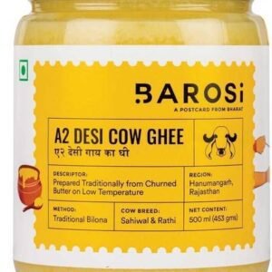 BAROSI A2 Desi Cow Ghee Glass Bottle - 500 ml