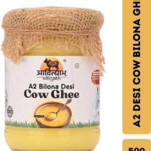 Adityabh A2 Desi Cow Bilona Ghee 500ml, Made By Traditi... - 500 ml