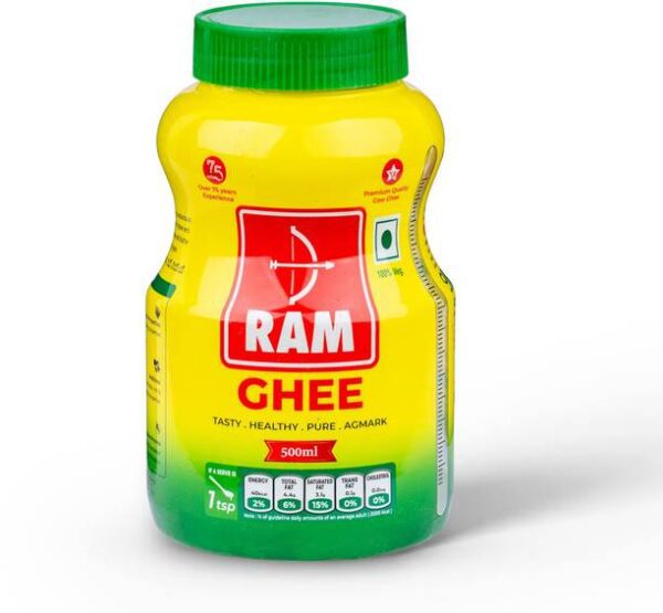 Ram Cow Ghee Plastic Bottle - 500 ml