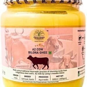 Vardaan Cow Ghee (A2) Bilona Processed 500 ml Ghee Glas... - 500 ml