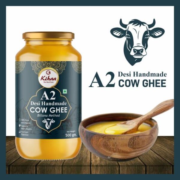 Kihaa GirCow A2Ghee Bilona Method Grassfed Cultured Tra... - 500 ml