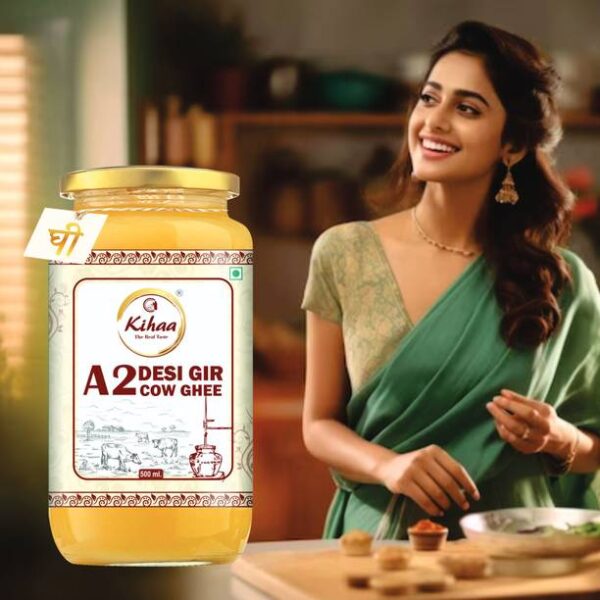 Kihaa Natural Healthy & Fresh A2 Cultured Desi Gir Cow ... - 500 ml
