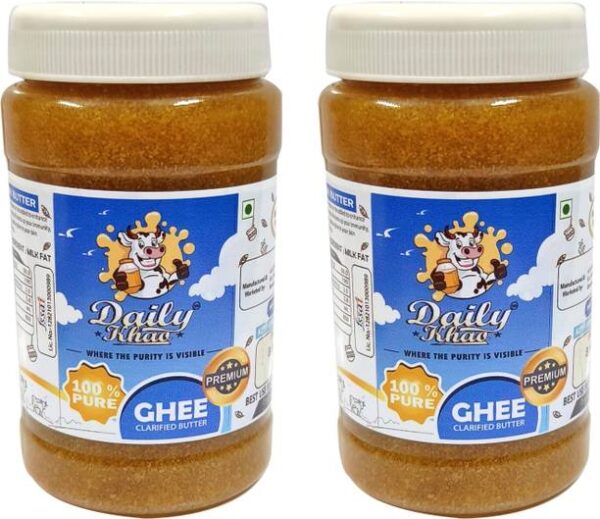 Daily Khao Pure Desi bengali ghee 250ml (pack of 2) Ghe... - 500 ml, Pack of 2