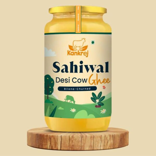 kankrej Sahiwal A2 Desi Cow Ghee | Boosts Digestion, He... - 1000 ml