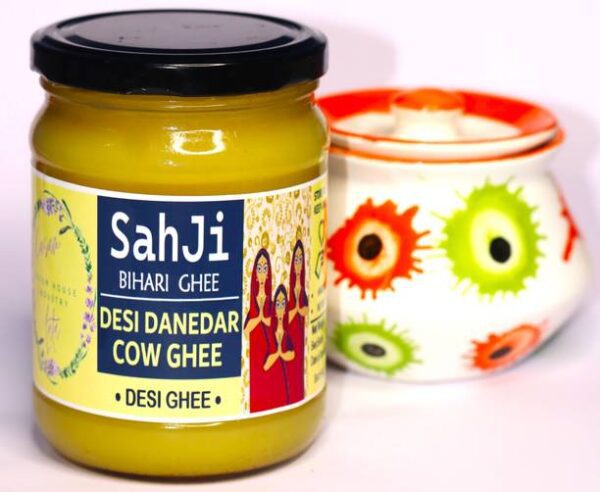 KUSUM HOUSE INDUSTRY SahJi Desi Danedar Cow Ghee Mason ... - 500 g