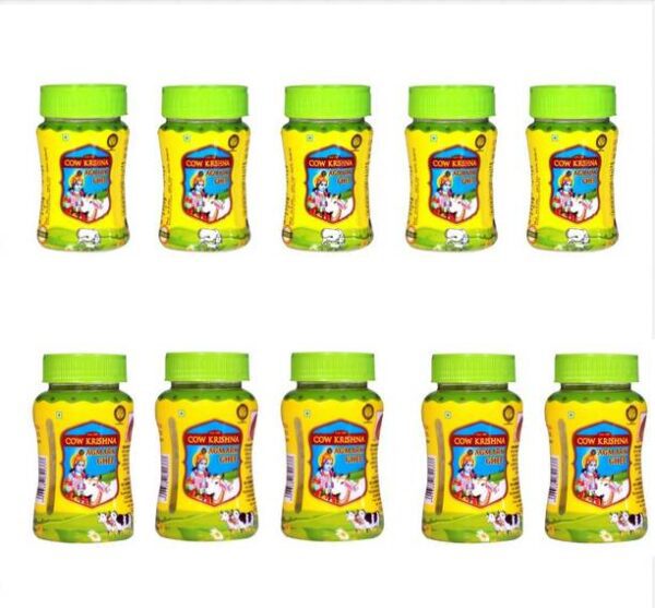 Cow Krishna Agmark Ghee-Pure Cow Ghee - Combo Pack( 5*5... - 750 ml, Pack of 10