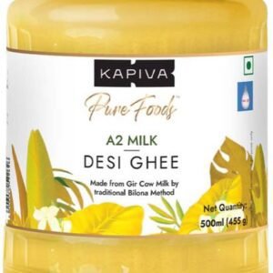 Kapiva A2 Desi Ghee Glass Bottle - 500 ml